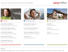 Tablet Screenshot of lehreroffice.ch